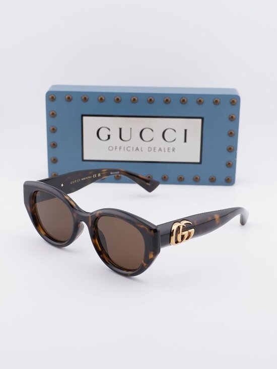 Gucci GG1976SK 003 Cat Eye Sunglasses - Havana / Brown main image 9